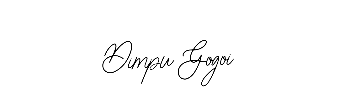 How to make Dimpu Gogoi name signature. Use Bearetta-2O07w style for creating short signs online. This is the latest handwritten sign. Dimpu Gogoi signature style 12 images and pictures png