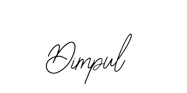 How to make Dimpul signature? Bearetta-2O07w is a professional autograph style. Create handwritten signature for Dimpul name. Dimpul signature style 12 images and pictures png