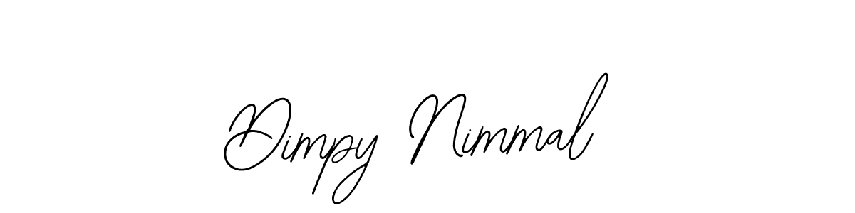 Design your own signature with our free online signature maker. With this signature software, you can create a handwritten (Bearetta-2O07w) signature for name Dimpy Nimmal. Dimpy Nimmal signature style 12 images and pictures png