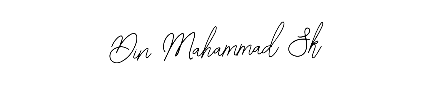 The best way (Bearetta-2O07w) to make a short signature is to pick only two or three words in your name. The name Din Mahammad Sk include a total of six letters. For converting this name. Din Mahammad Sk signature style 12 images and pictures png