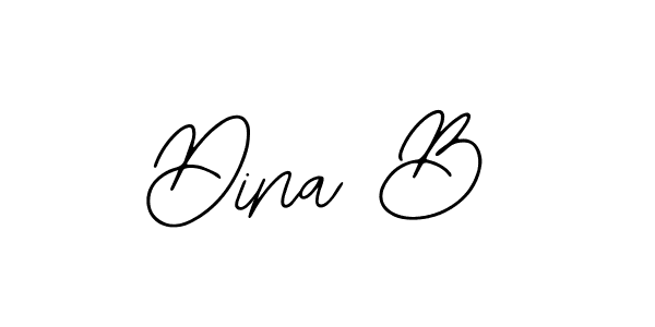 Design your own signature with our free online signature maker. With this signature software, you can create a handwritten (Bearetta-2O07w) signature for name Dina B. Dina B signature style 12 images and pictures png