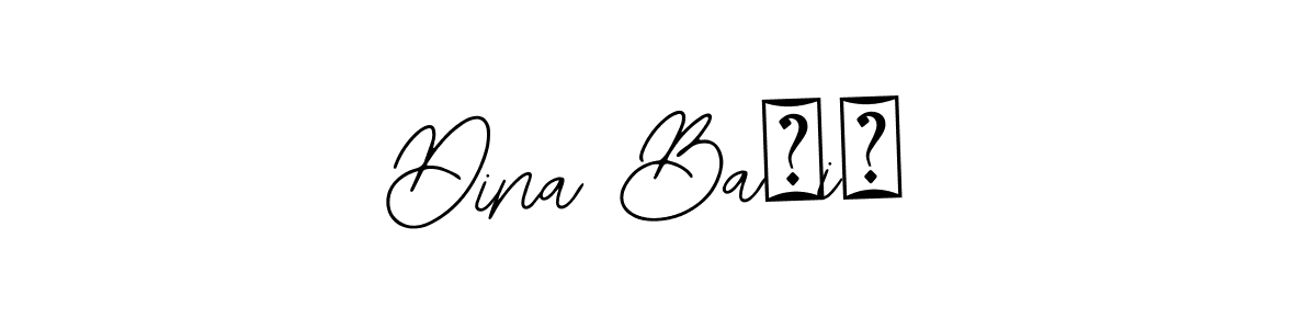 This is the best signature style for the Dina Bašić name. Also you like these signature font (Bearetta-2O07w). Mix name signature. Dina Bašić signature style 12 images and pictures png