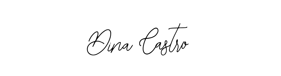 How to make Dina Castro name signature. Use Bearetta-2O07w style for creating short signs online. This is the latest handwritten sign. Dina Castro signature style 12 images and pictures png