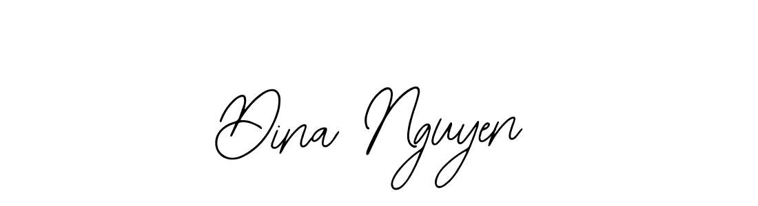 How to make Dina Nguyen name signature. Use Bearetta-2O07w style for creating short signs online. This is the latest handwritten sign. Dina Nguyen signature style 12 images and pictures png