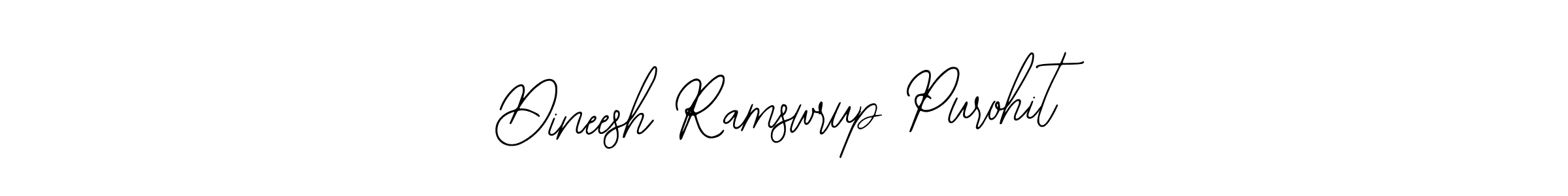 Bearetta-2O07w is a professional signature style that is perfect for those who want to add a touch of class to their signature. It is also a great choice for those who want to make their signature more unique. Get Dineesh Ramswrup Purohit name to fancy signature for free. Dineesh Ramswrup Purohit signature style 12 images and pictures png