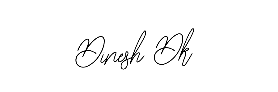 How to make Dinesh Dk name signature. Use Bearetta-2O07w style for creating short signs online. This is the latest handwritten sign. Dinesh Dk signature style 12 images and pictures png