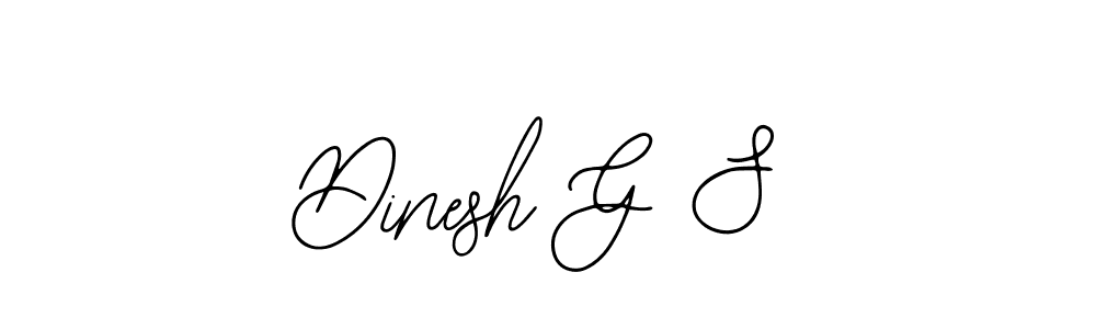Design your own signature with our free online signature maker. With this signature software, you can create a handwritten (Bearetta-2O07w) signature for name Dinesh G S. Dinesh G S signature style 12 images and pictures png