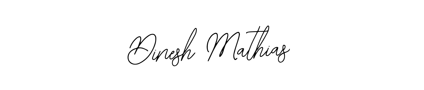 How to make Dinesh Mathias name signature. Use Bearetta-2O07w style for creating short signs online. This is the latest handwritten sign. Dinesh Mathias signature style 12 images and pictures png