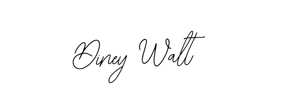 You should practise on your own different ways (Bearetta-2O07w) to write your name (Diney Walt) in signature. don't let someone else do it for you. Diney Walt signature style 12 images and pictures png