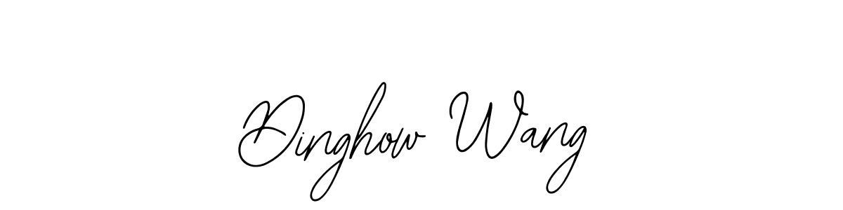 Use a signature maker to create a handwritten signature online. With this signature software, you can design (Bearetta-2O07w) your own signature for name Dinghow Wang. Dinghow Wang signature style 12 images and pictures png