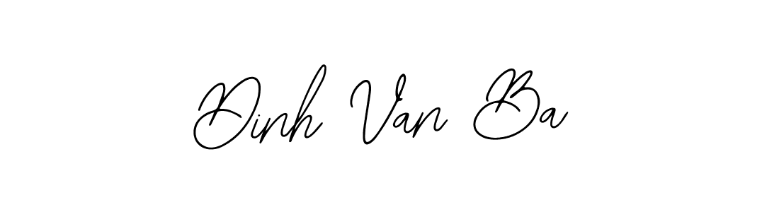 You should practise on your own different ways (Bearetta-2O07w) to write your name (Dinh Van Ba) in signature. don't let someone else do it for you. Dinh Van Ba signature style 12 images and pictures png