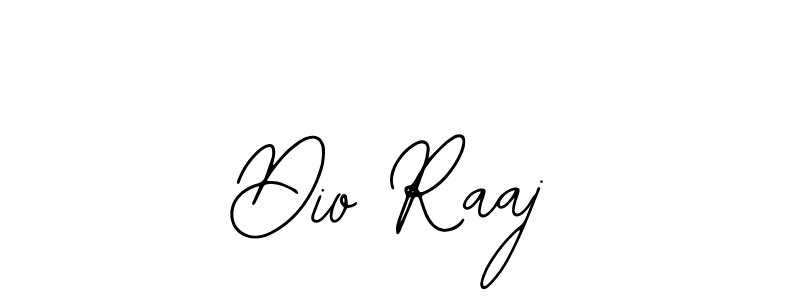 Use a signature maker to create a handwritten signature online. With this signature software, you can design (Bearetta-2O07w) your own signature for name Dio Raaj. Dio Raaj signature style 12 images and pictures png