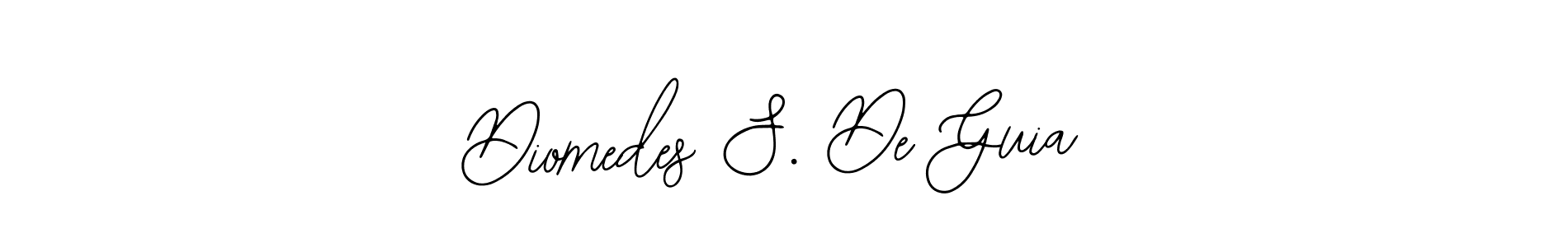 Also You can easily find your signature by using the search form. We will create Diomedes S. De Guia name handwritten signature images for you free of cost using Bearetta-2O07w sign style. Diomedes S. De Guia signature style 12 images and pictures png