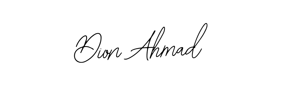 Bearetta-2O07w is a professional signature style that is perfect for those who want to add a touch of class to their signature. It is also a great choice for those who want to make their signature more unique. Get Dion Ahmad name to fancy signature for free. Dion Ahmad signature style 12 images and pictures png