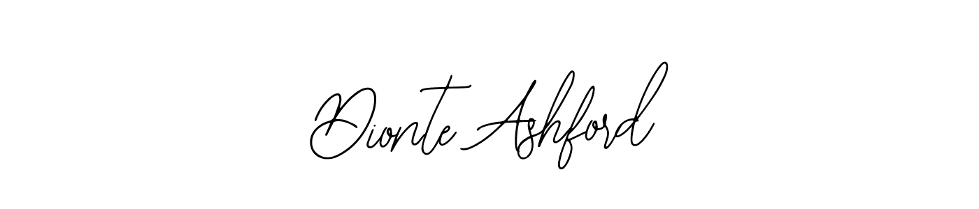 Make a short Dionte Ashford signature style. Manage your documents anywhere anytime using Bearetta-2O07w. Create and add eSignatures, submit forms, share and send files easily. Dionte Ashford signature style 12 images and pictures png