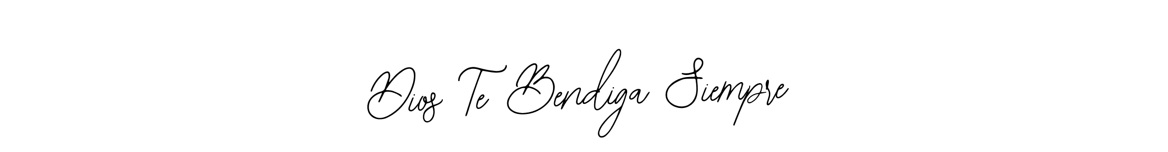 How to Draw Dios Te Bendiga Siempre signature style? Bearetta-2O07w is a latest design signature styles for name Dios Te Bendiga Siempre. Dios Te Bendiga Siempre signature style 12 images and pictures png