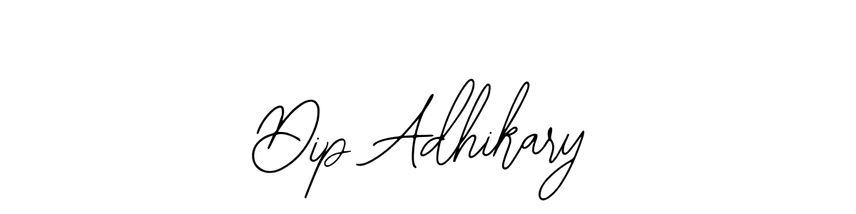 How to make Dip Adhikary name signature. Use Bearetta-2O07w style for creating short signs online. This is the latest handwritten sign. Dip Adhikary signature style 12 images and pictures png