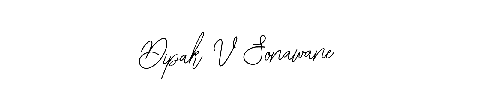 Create a beautiful signature design for name Dipak V Sonawane. With this signature (Bearetta-2O07w) fonts, you can make a handwritten signature for free. Dipak V Sonawane signature style 12 images and pictures png