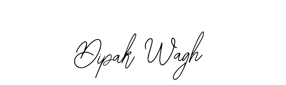 How to make Dipak Wagh name signature. Use Bearetta-2O07w style for creating short signs online. This is the latest handwritten sign. Dipak Wagh signature style 12 images and pictures png