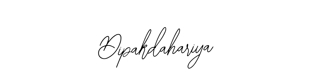 How to make Dipakdahariya name signature. Use Bearetta-2O07w style for creating short signs online. This is the latest handwritten sign. Dipakdahariya signature style 12 images and pictures png