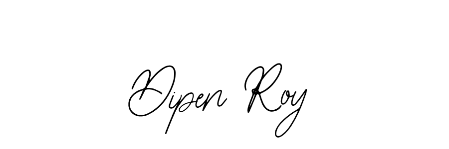 How to make Dipen Roy name signature. Use Bearetta-2O07w style for creating short signs online. This is the latest handwritten sign. Dipen Roy signature style 12 images and pictures png