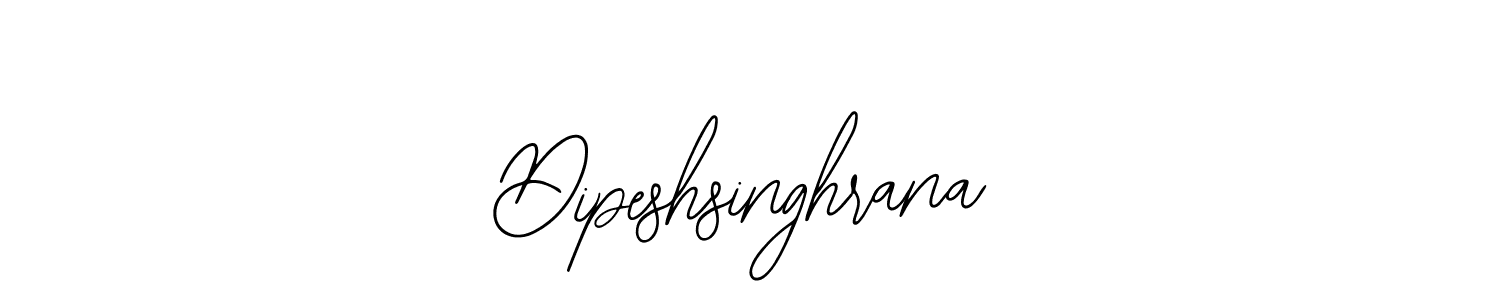 How to make Dipeshsinghrana name signature. Use Bearetta-2O07w style for creating short signs online. This is the latest handwritten sign. Dipeshsinghrana signature style 12 images and pictures png