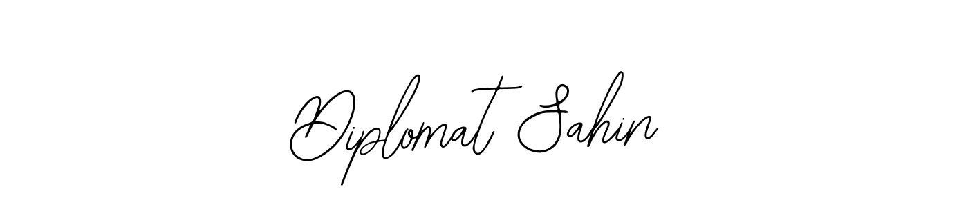 Similarly Bearetta-2O07w is the best handwritten signature design. Signature creator online .You can use it as an online autograph creator for name Diplomat Sahin. Diplomat Sahin signature style 12 images and pictures png