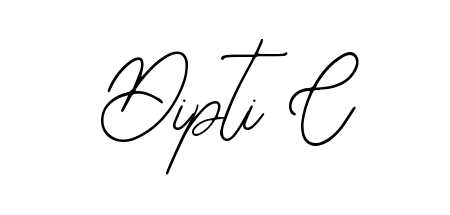 Create your official email sign-off with Dipti C name in Bearetta-2O07w style. Crisp, clean, and perfectly legible across all screens. Dipti C signature style 12 images and pictures png