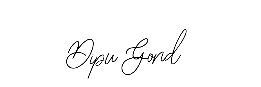 if you are searching for the best signature style for your name Dipu Gond. so please give up your signature search. here we have designed multiple signature styles  using Bearetta-2O07w. Dipu Gond signature style 12 images and pictures png