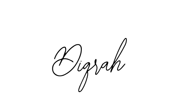 How to make Diqrah signature? Bearetta-2O07w is a professional autograph style. Create handwritten signature for Diqrah name. Diqrah signature style 12 images and pictures png