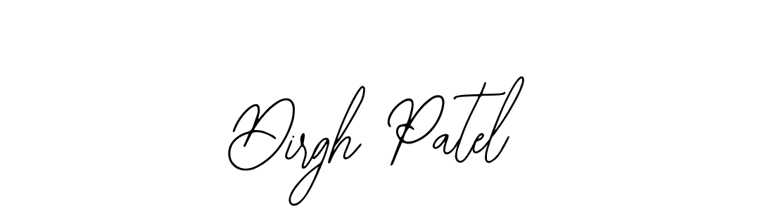 if you are searching for the best signature style for your name Dirgh Patel. so please give up your signature search. here we have designed multiple signature styles  using Bearetta-2O07w. Dirgh Patel signature style 12 images and pictures png