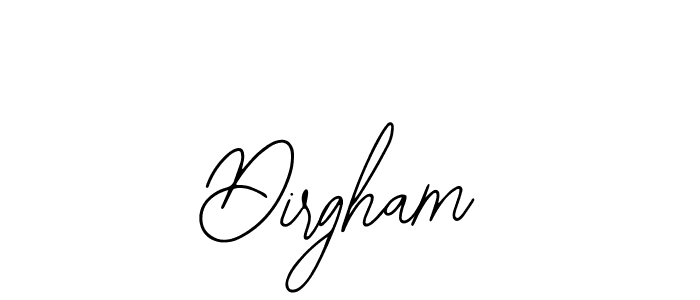 Use a signature maker to create a handwritten signature online. With this signature software, you can design (Bearetta-2O07w) your own signature for name Dirgham. Dirgham signature style 12 images and pictures png