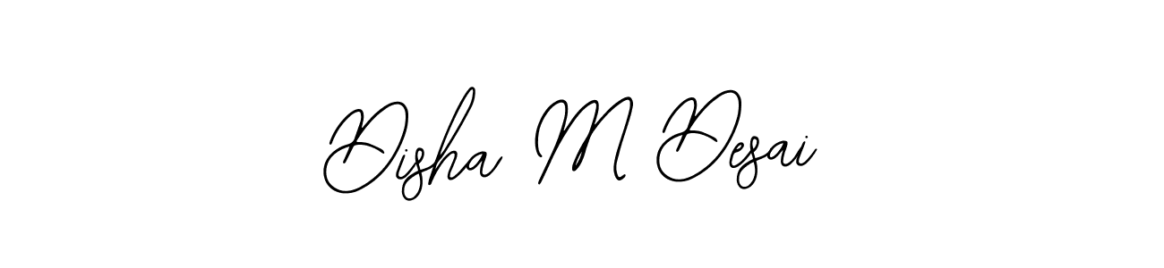 How to make Disha M Desai name signature. Use Bearetta-2O07w style for creating short signs online. This is the latest handwritten sign. Disha M Desai signature style 12 images and pictures png