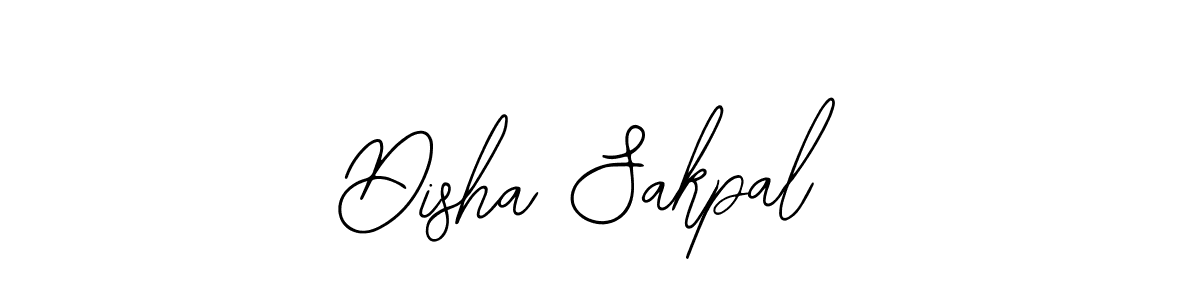 if you are searching for the best signature style for your name Disha Sakpal. so please give up your signature search. here we have designed multiple signature styles  using Bearetta-2O07w. Disha Sakpal signature style 12 images and pictures png