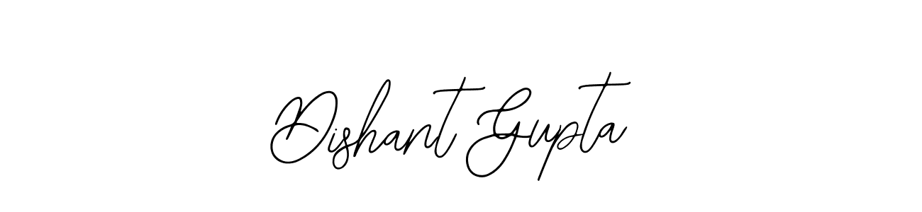 How to make Dishant Gupta name signature. Use Bearetta-2O07w style for creating short signs online. This is the latest handwritten sign. Dishant Gupta signature style 12 images and pictures png