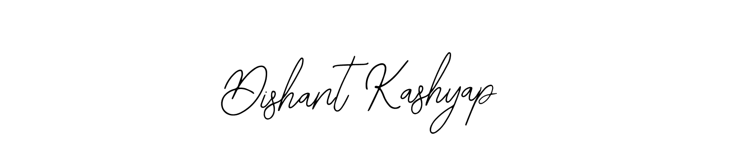 How to make Dishant Kashyap name signature. Use Bearetta-2O07w style for creating short signs online. This is the latest handwritten sign. Dishant Kashyap signature style 12 images and pictures png