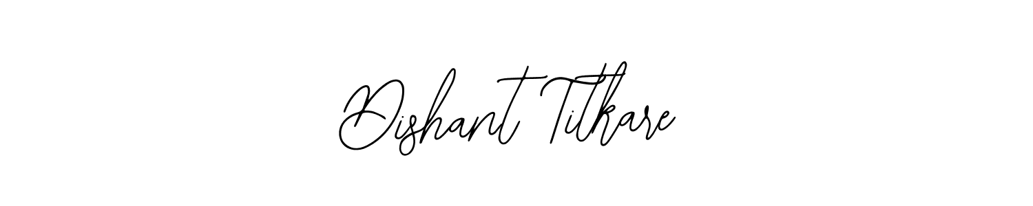 Make a beautiful signature design for name Dishant Titkare. Use this online signature maker to create a handwritten signature for free. Dishant Titkare signature style 12 images and pictures png