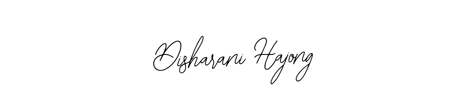 How to make Disharani Hajong name signature. Use Bearetta-2O07w style for creating short signs online. This is the latest handwritten sign. Disharani Hajong signature style 12 images and pictures png