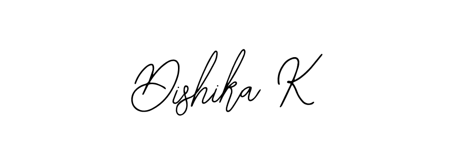 This is the best signature style for the Dishika K name. Also you like these signature font (Bearetta-2O07w). Mix name signature. Dishika K signature style 12 images and pictures png