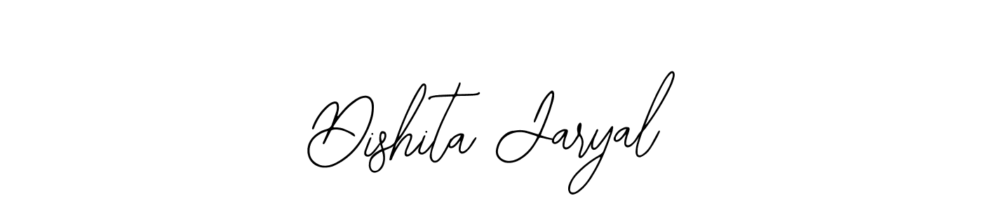 You should practise on your own different ways (Bearetta-2O07w) to write your name (Dishita Jaryal) in signature. don't let someone else do it for you. Dishita Jaryal signature style 12 images and pictures png