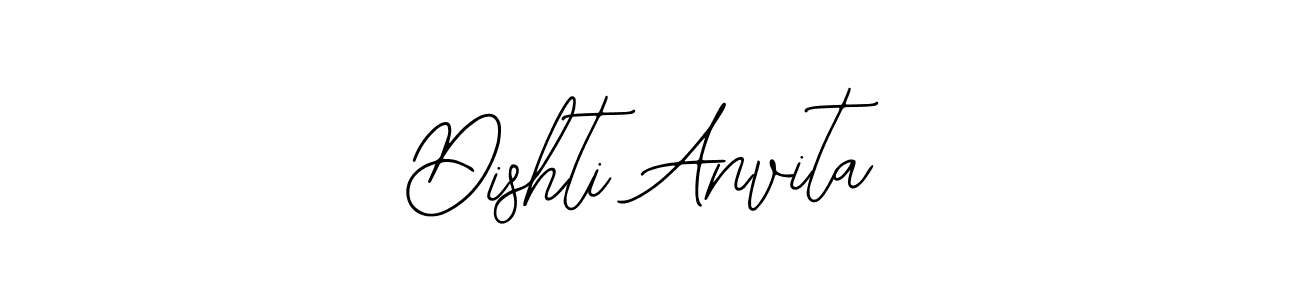 Similarly Bearetta-2O07w is the best handwritten signature design. Signature creator online .You can use it as an online autograph creator for name Dishti Anvita. Dishti Anvita signature style 12 images and pictures png