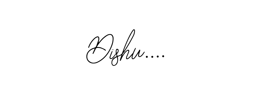 How to make Dishu.... name signature. Use Bearetta-2O07w style for creating short signs online. This is the latest handwritten sign. Dishu.... signature style 12 images and pictures png