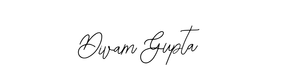How to make Divam Gupta signature? Bearetta-2O07w is a professional autograph style. Create handwritten signature for Divam Gupta name. Divam Gupta signature style 12 images and pictures png