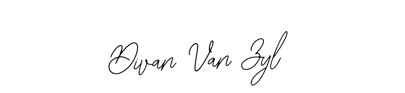 How to make Divan Van Zyl signature? Bearetta-2O07w is a professional autograph style. Create handwritten signature for Divan Van Zyl name. Divan Van Zyl signature style 12 images and pictures png