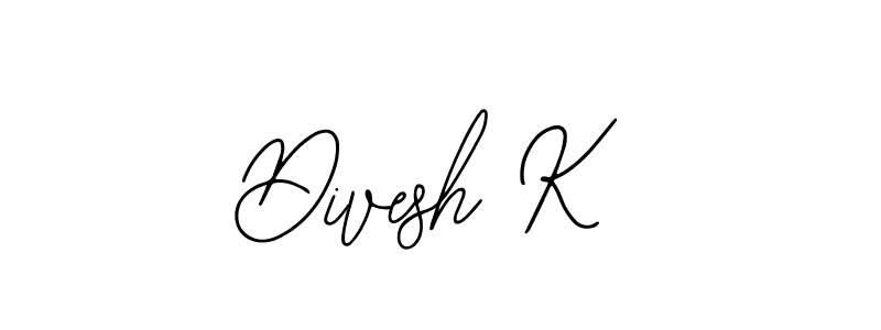 Also You can easily find your signature by using the search form. We will create Divesh K name handwritten signature images for you free of cost using Bearetta-2O07w sign style. Divesh K signature style 12 images and pictures png