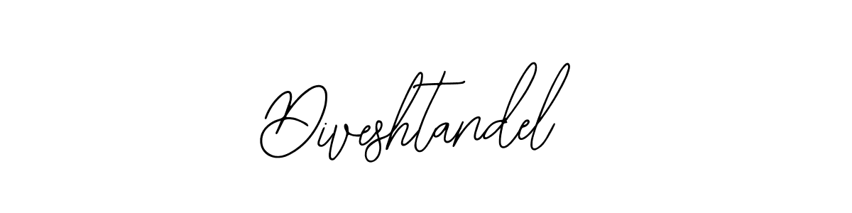 How to make Diveshtandel name signature. Use Bearetta-2O07w style for creating short signs online. This is the latest handwritten sign. Diveshtandel signature style 12 images and pictures png