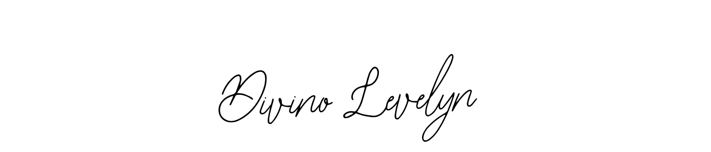 How to make Divino Levelyn name signature. Use Bearetta-2O07w style for creating short signs online. This is the latest handwritten sign. Divino Levelyn signature style 12 images and pictures png