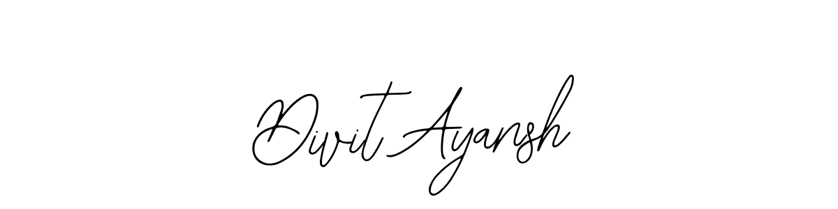 Divit Ayansh stylish signature style. Best Handwritten Sign (Bearetta-2O07w) for my name. Handwritten Signature Collection Ideas for my name Divit Ayansh. Divit Ayansh signature style 12 images and pictures png