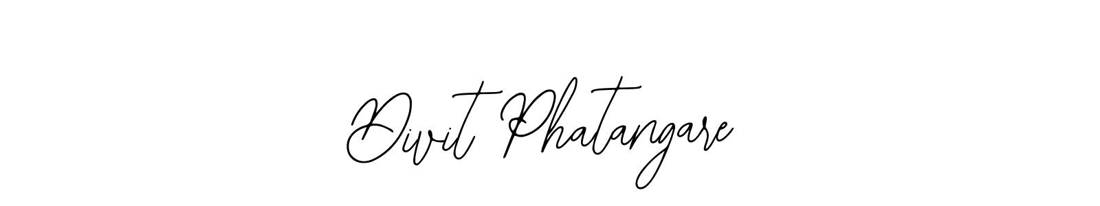 Create a beautiful signature design for name Divit Phatangare. With this signature (Bearetta-2O07w) fonts, you can make a handwritten signature for free. Divit Phatangare signature style 12 images and pictures png