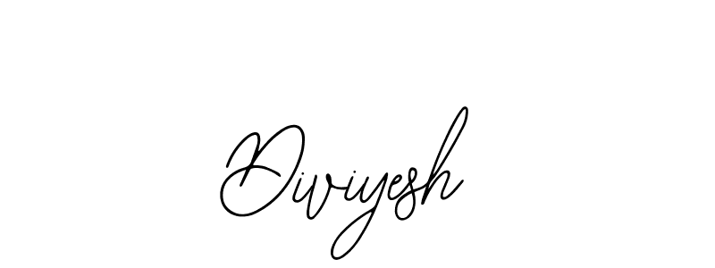 Use a signature maker to create a handwritten signature online. With this signature software, you can design (Bearetta-2O07w) your own signature for name Diviyesh. Diviyesh signature style 12 images and pictures png